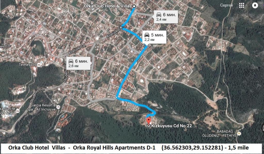 Orka Royal Hills Apartments D1 Patio And Bbq Oludeniz Kültér fotó